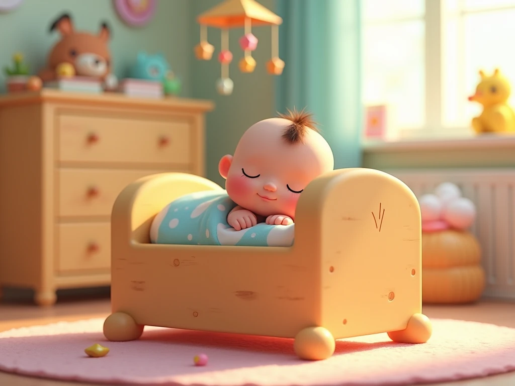 A Toddler laying down on floor