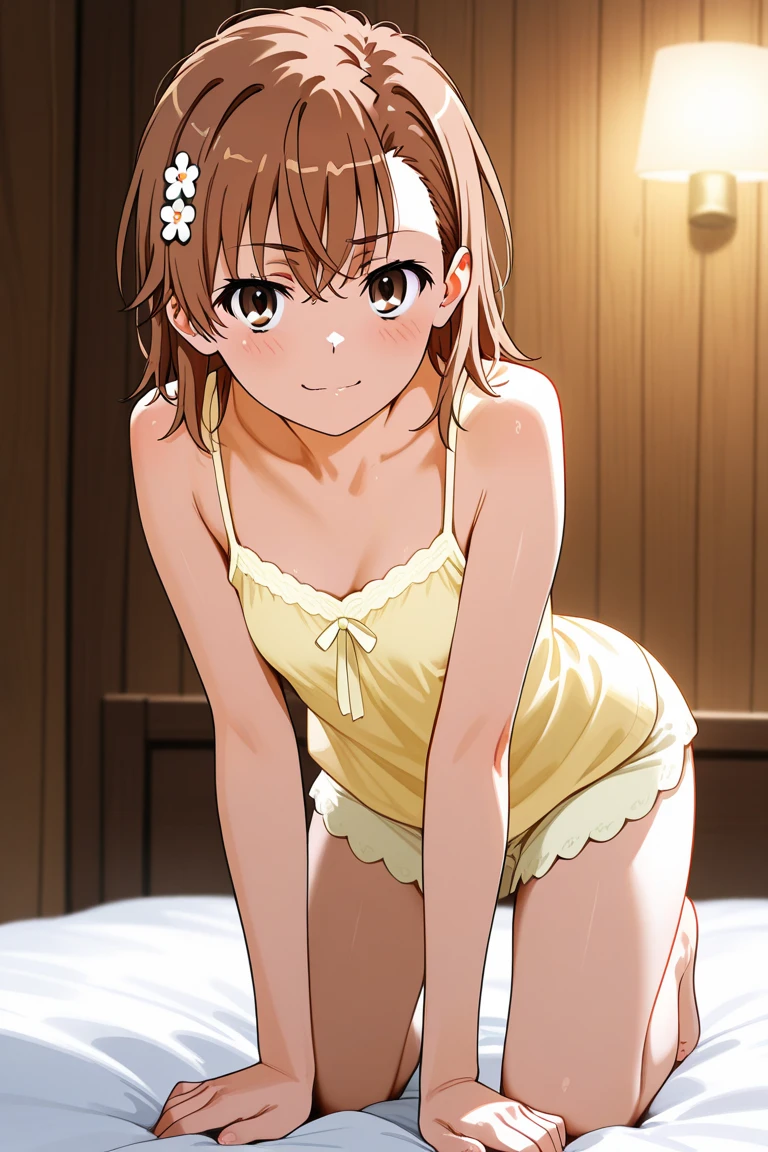 (masterpiece, best quality:1.2), tainaka ritsu, (best quality, masterpiece, high resolution:1.4), (1girl, solo, Ritsu Tainaka), (underwear, bra, panties, bra and panties only, no clothes, no shirt, shirtless, no shorts, no skirt, naked), smug, smile, hide hands, perfectionism, post processing, vibrant, max detail, insanely detailed, sexy, armpit focus, armptis, sweaty armptis, navel, sweat, feet focus, cute, cameltoe, small breasts, headband, forehead