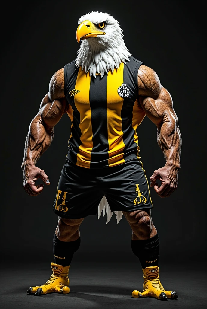 I would like to create an image of the superhero Wolverine wearing the Pumas UNAM soccer team's clothing.