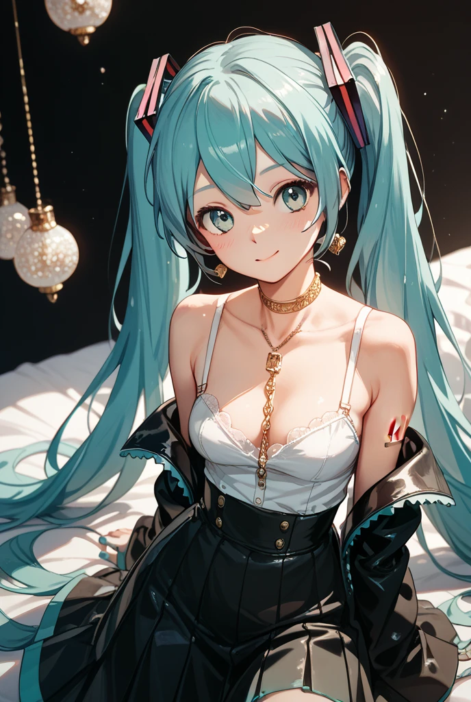 Hatsune Miku, Yellow eyes, Cat ears, Super big breasts,Open your mouth wide and drool,Blushed,Stick out your tongue