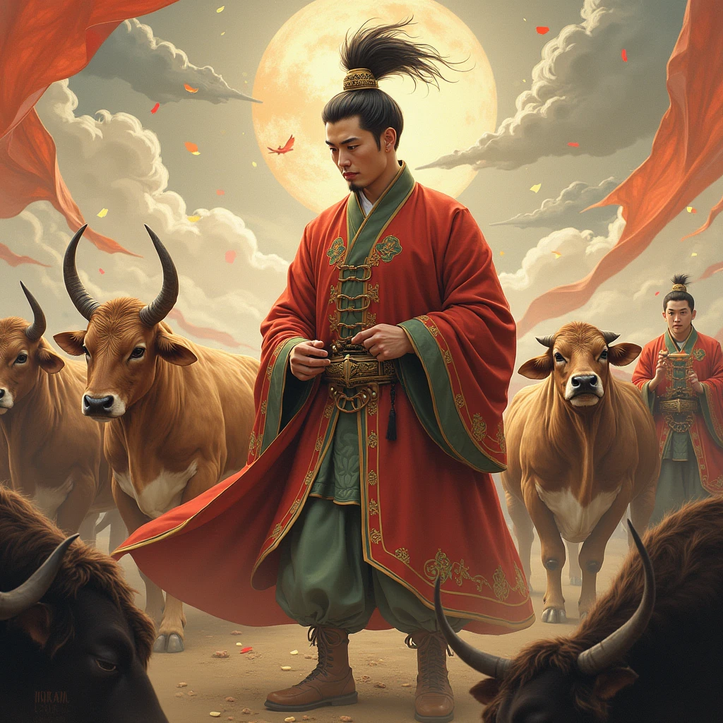 The stinky-headed Hongwu Lord The stinky-headed Hongwu Lord The Ming Dynasty Taizu's eternal merits
Ming Taizu Zhu Hongwu A young man is looking after cattle
The imperial edict is full of nonsense, and usually people act stupid
He is the one who made the peanuts bloom and bear seeds, and he molded the clay and commanded the four great kings to work for him.
The Five Tiger Generals are all good at martial arts. Liu Bowen is a master of strategy and displays his magical powers.
The stinky-headed Hongwu Emperor The stinky-headed Hongwu Emperor The eternal merits of Emperor Taizu of the Ming Dynasty