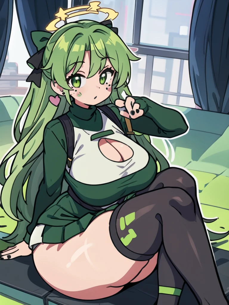 ((Green hair ponytail,green eyes,Green hairRibbon,)),((nipple,)) sweat, Sweaty and wet all over,((gigantic breast)),((Perfect body,))((Super beautiful,))((High quality,))pov, Looking at Viewer, (micro bikini,) Heavy breathing, sweat, Sweaty and wet all over,shyly,((spread pussy with her hand)),(Show off your crotch by opening your crotch in a crouching posture,)squatting and straddling,lovejuice dropping pussy,(from above,from below,)