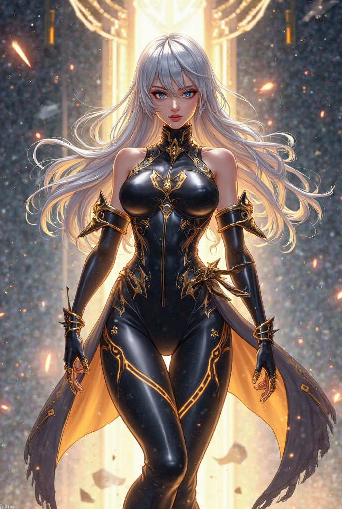 Highly detailed eyes、nase、beautiful pieces々eyes and face、long eyeslashes、Girl beautiful clothes wearing two skirts、sexy pose、Bright background、Night view of the city、ultra-realistic studio lighting、Mysterious atmosphere with rich colors、Awesome concept art、Alphonse Mucha's Art Style、Soft and warm colors、Soft lighting、tome'It's a mysterious atmosphere。,This scene is、Elisha Cuthbert with the beautiful night view of New York in the background、wearing a torn spiderman suit、I drew a figure standing in a sexy pose.、This is、by Alphonse Mucha、It is an abstract realistic painting with detailed and intricate details.。.。