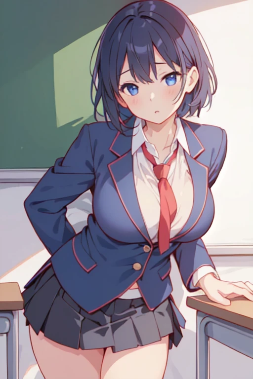 Anime Moe Art Style,Highest quality,High resolution,Anatomically correct,Multiple Girls,Mid-teens,Mr.々Hair style,Super detailed,Big Breasts,Shiny skin,Beautiful Skin,A rich expression,Bright smile,high school girl,Gal-style girl,Nipples are visible,classroom,high school girlの制服,Show off your chest,Flip up the skirt,I can see the shorts,sexy,Eyes drawn in detail,8K