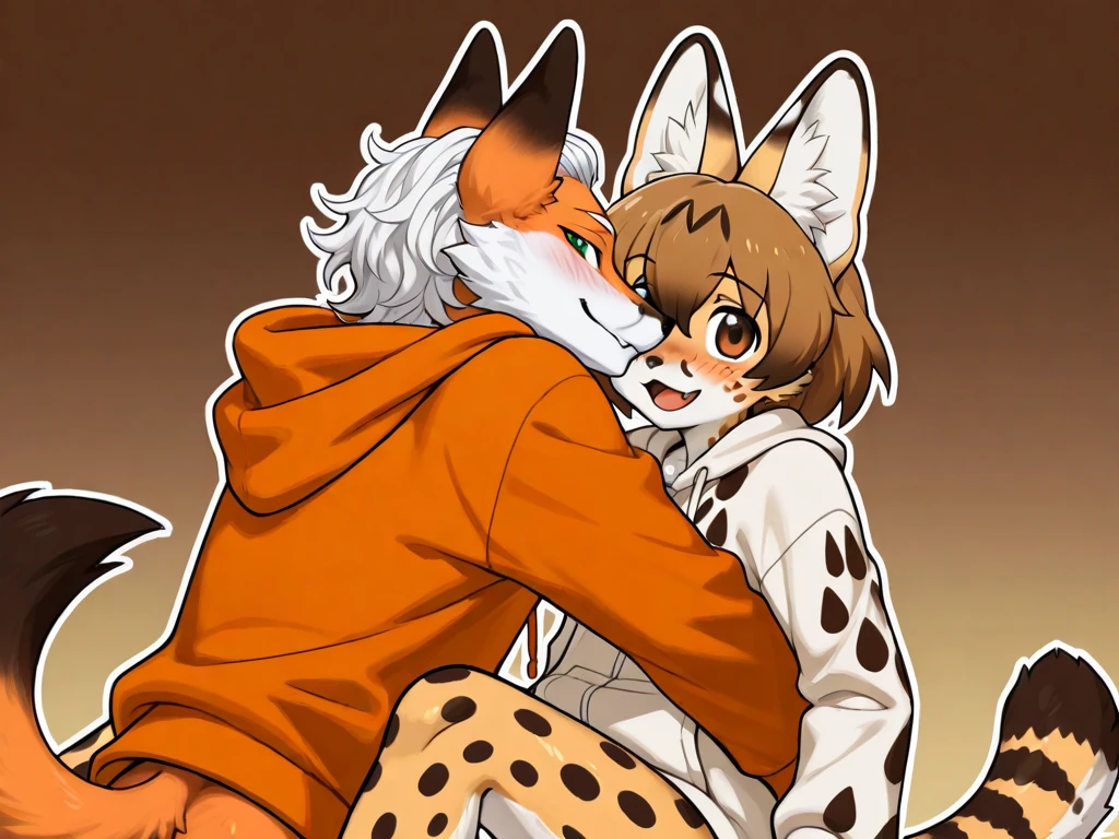kemoshota, best quality,best resolution,(fluffy anthro furry :1.6),(young :1.6), naked, dog shota, dachshund, black and brown fur, heavy breath, plenty drool, dynamic angle, 6 year old boy,Masterpiece,cub,best resolution, white hair boy, ears, tail, pubic fur, sweating, full face blush, smile, shy pose,panoramic view,heavy breath,very hot, front view, face to face, kindergarten boy, nipples, naked, closed eyes, singing, kiss face, precum, deep cum, bukkake, face cum, cum drops, cum