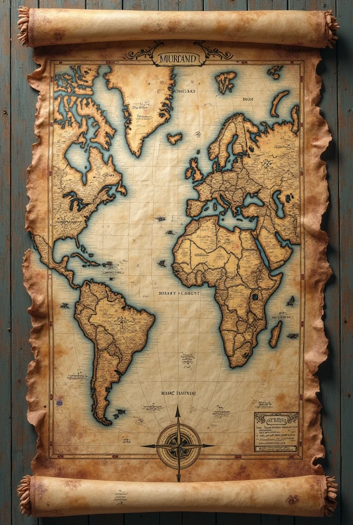 Historical map of trade routes used by the Dutch East India Company VOC