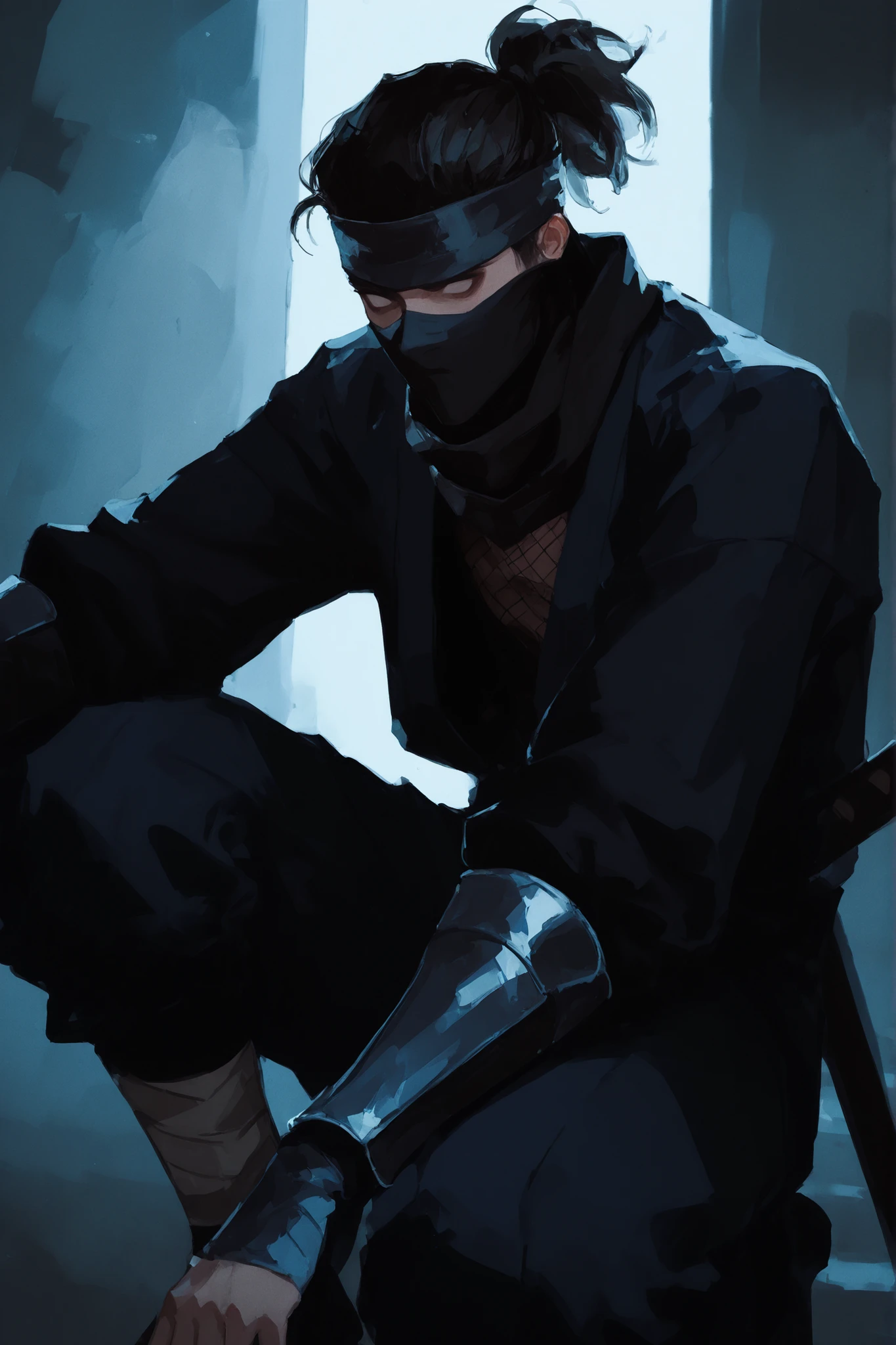 Ninja, male, I can only see my eyes, 