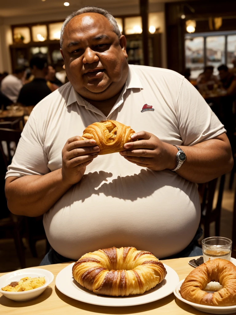 I want a fat man with an acarajé head, the head has to be a real acarajé (Bahian food)