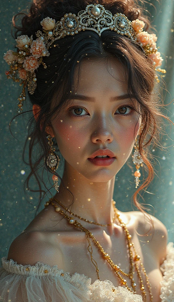 looking at the spectator, Riso, hair ornament, Jewel, 