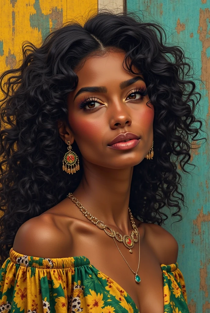 To generate a woman with the characteristics of a Brazilian