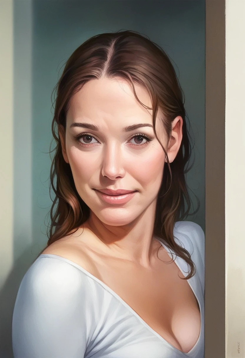 manara, sensual woman changing clothes, she knows she is being watched and is smiling, voyeur, peeking through a keyhole, intricate detailed frame, high quality, cinematic lighting, warm tones, photorealistic, masterpiece, ultra-detailed