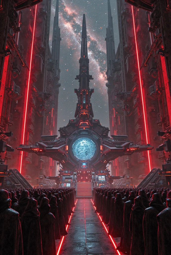 Un pont de commande pour un vaisseau de l'empire sith