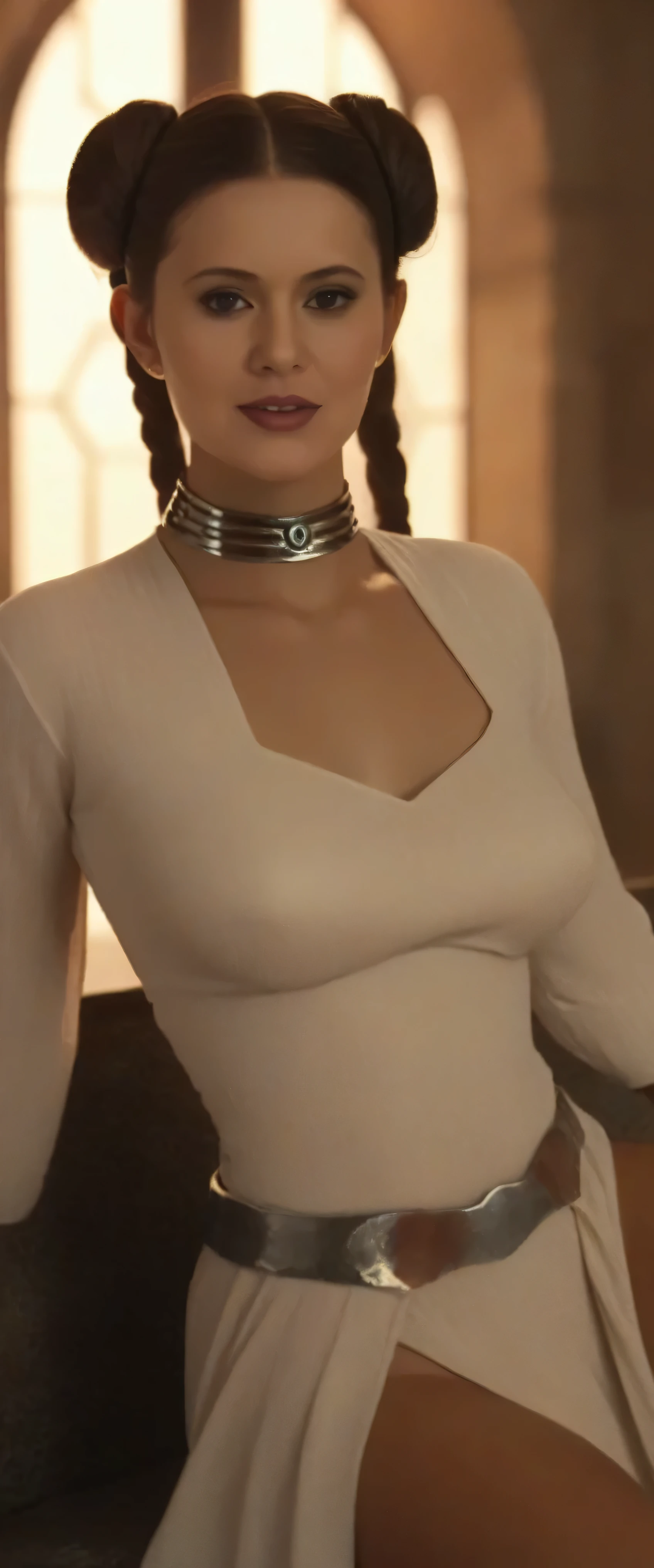 Princess Leia in erotic slave outfit at alien dungeon.rating_questionable