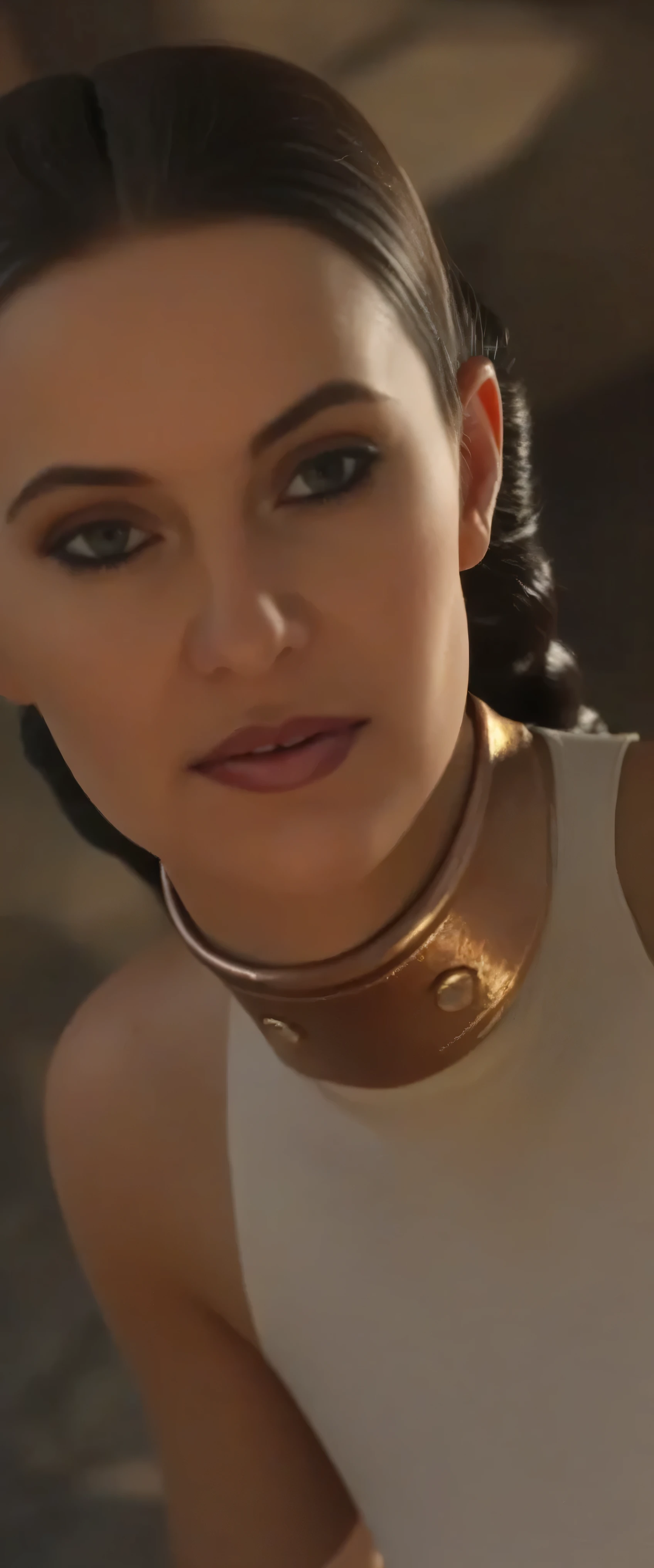 Princess Leia in erotic slave outfit at alien dungeon.rating_questionable