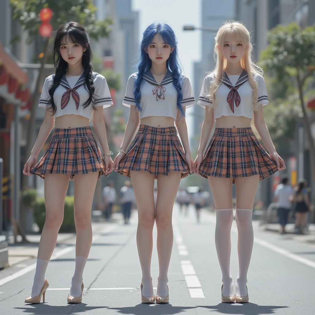 Beautiful -yeld gifull body photo of ten female students