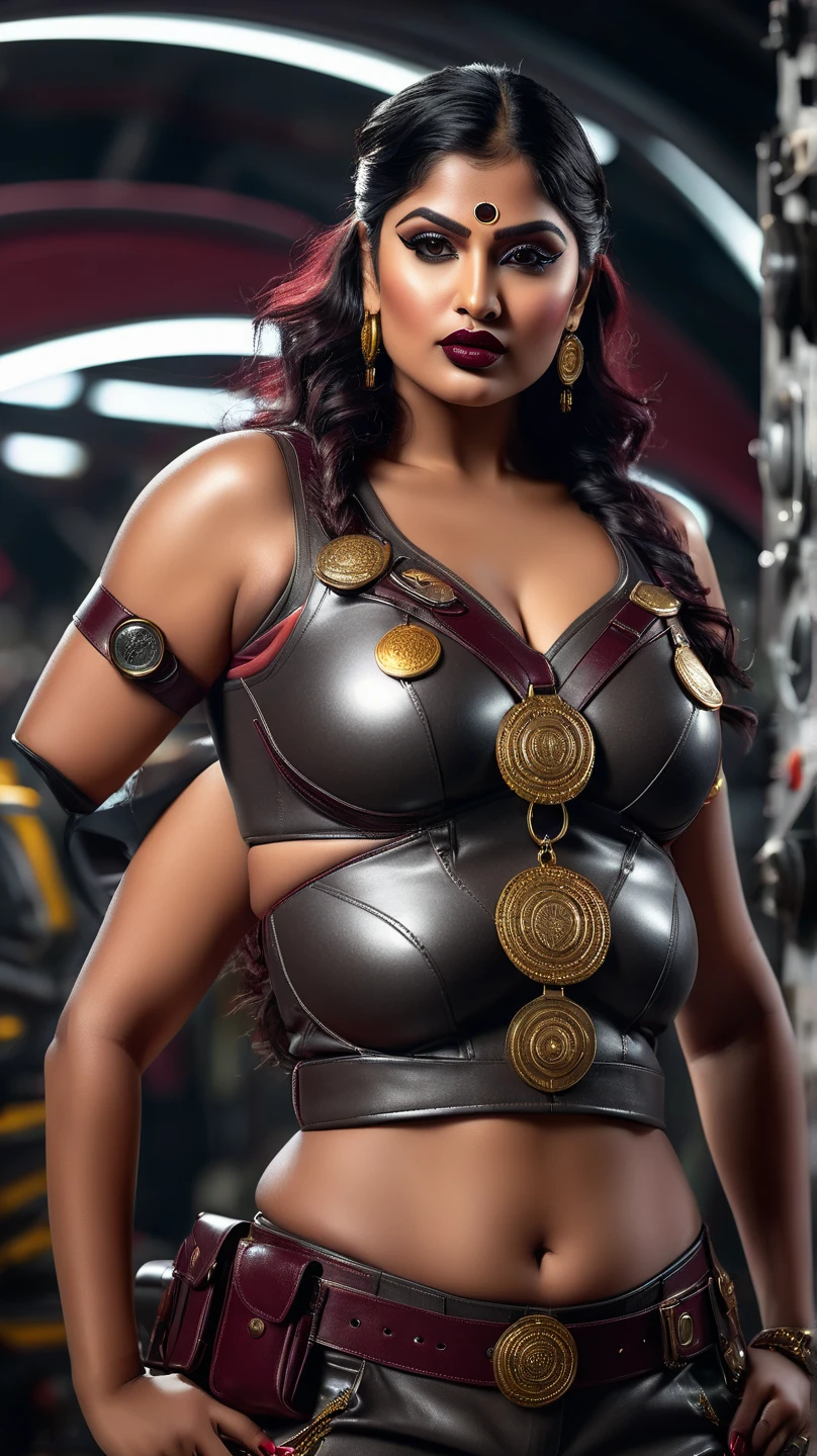 analog style, Mennatullah Jamilah, (big muscle:1.0), (big breast:1.0), (((big beautiful woman))), 60 years old, ((1900s)), wearing a coat steampunk, (((very short hair))), expertly illuminated, professional photography, (realistic:1.5),photorealistic, octane render,(hyperrealistic:1.2),