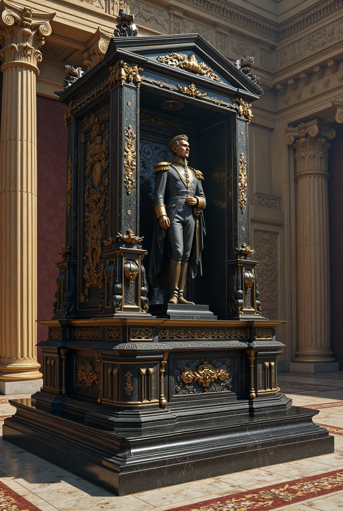 imperador marcu aurelio estatua de gesso realista