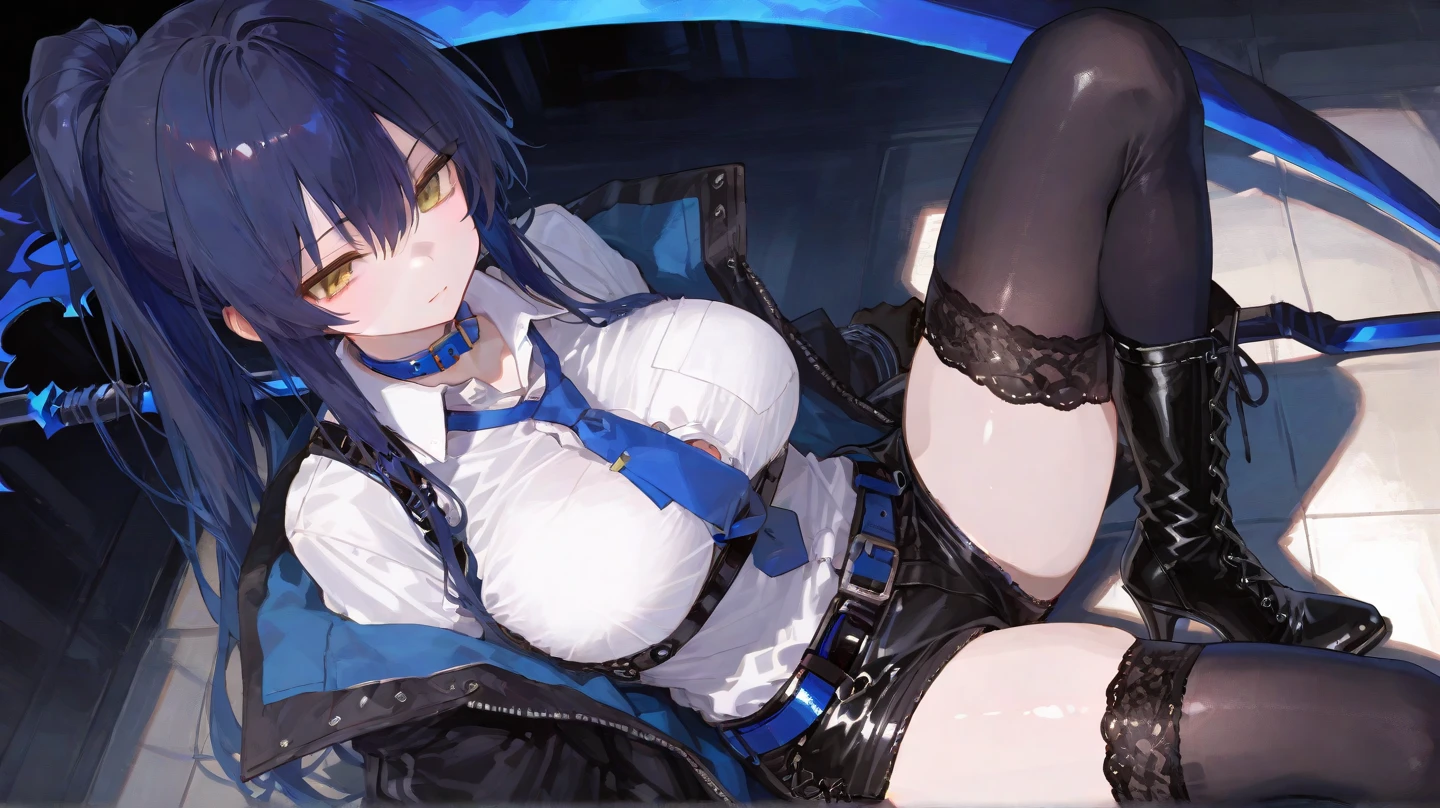 A slender girl with a long ahegao face and a fat man with one leg up have sex in missionary position、Hard fuck with legs up over jersey seen from the back Fat man hugging his daughter from above