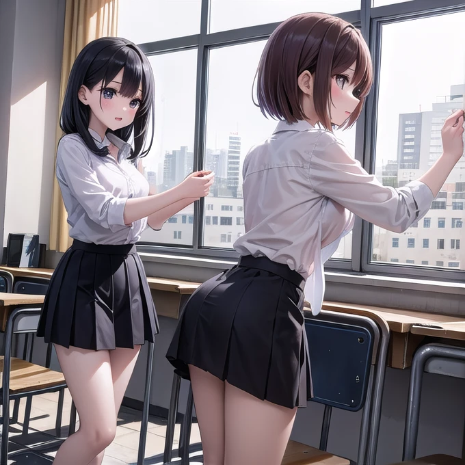 wearing traditional Japanese school uniform, Tokyo revengers, Hinata tachibana,wearing traditional Japanese school uniform, Tokyo revengers,With the physical attributes, like the breasts and the ass, and super sexual,Elevating your skirt, super sexualmen