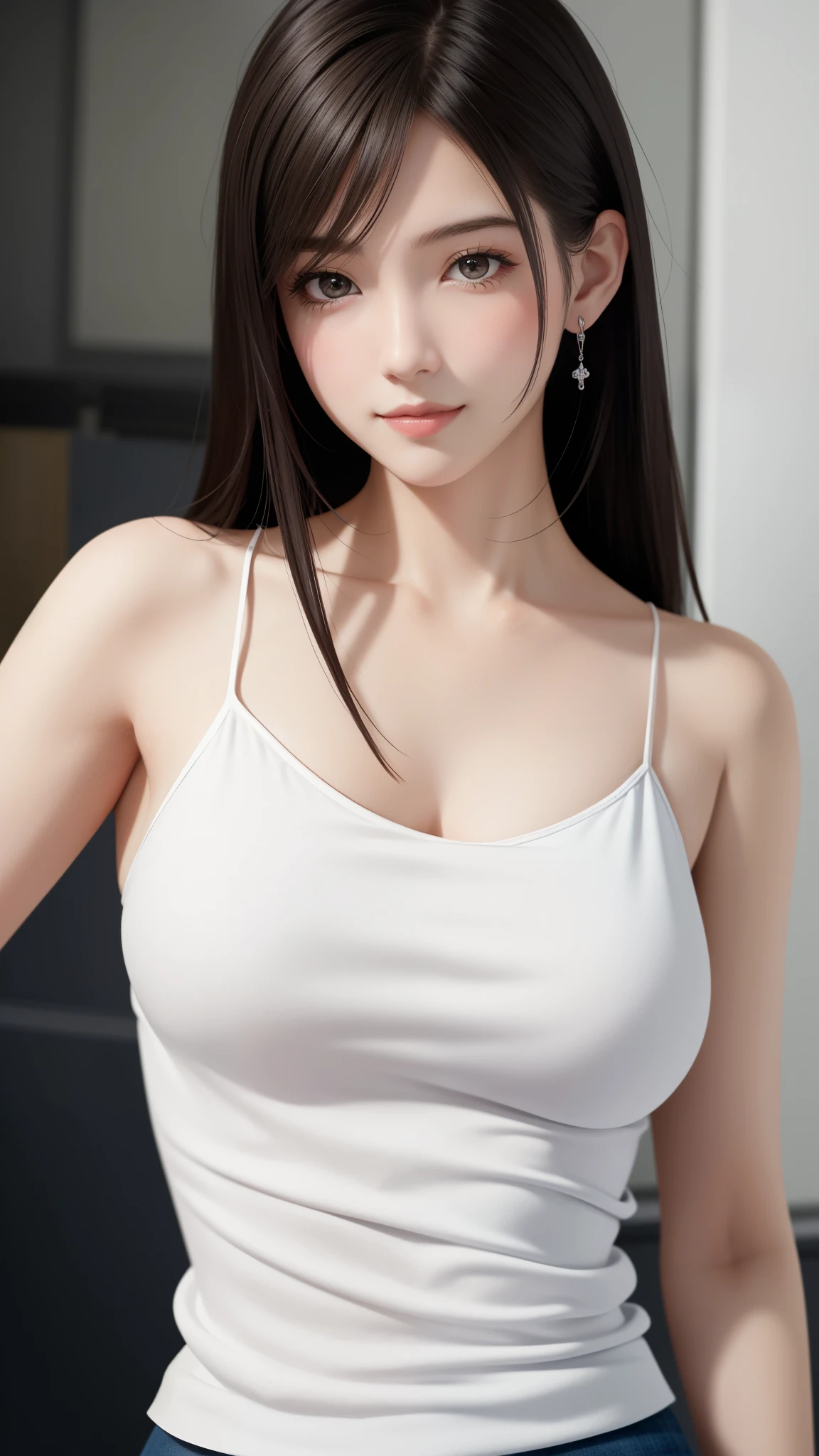 (big) in a white apron and black hair,, Azure Line Style, Fleet Series Style, pixiv 3DCG, Ahegao, biomechanics oppai, Highest rank in pixiv, highest quality, 8K HD, thigh gap, half naked
