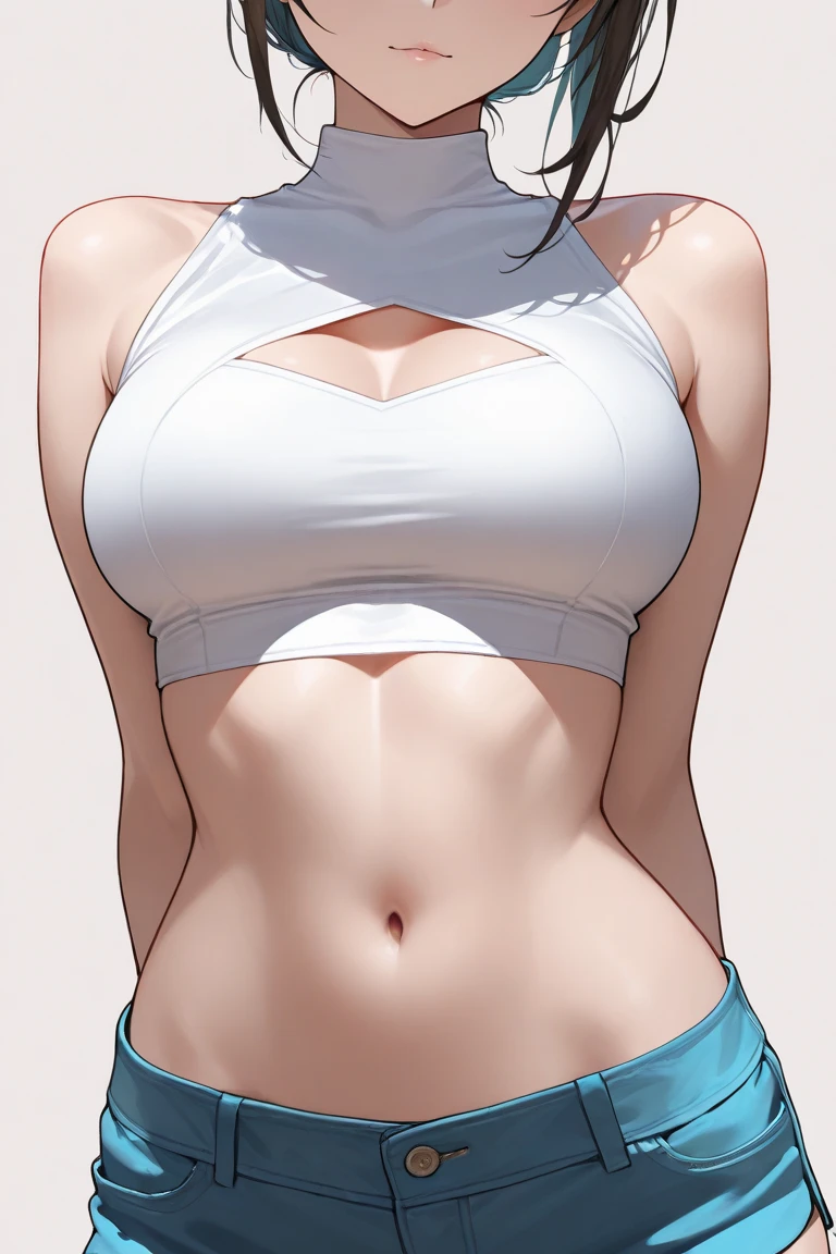 Beautiful character pose in dynamic love pose Jennifer Connelly with body in symmetry well defined body, delicado e sensual, estilo de desenho animado, digital illustration white background detailed art sexy eyes dating wearing intense hell clothes intense cold