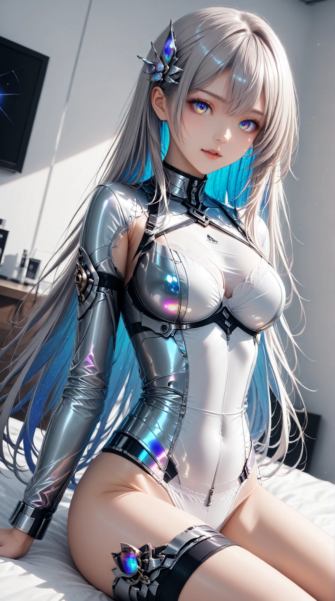anime girl with white hair and black clothes posing , extremely detailed artgerm, detailed digital anime art, artgerm on artstation pixiv, guweiz on pixiv artstation, guweiz on artstation pixiv, fanart best artstation, :: rossdraws, trending on artstation pixiv, rossdraws 2. 5