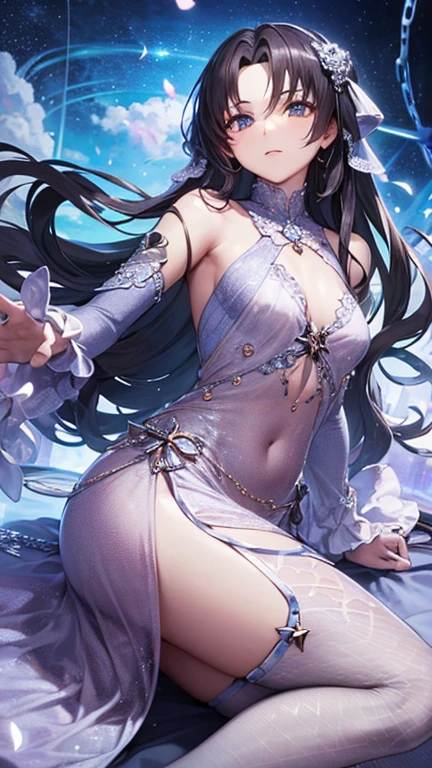 wizard, girl, 3D style, 3DMM, large legs, complex light, muito sensuous, sexly, lace on costume, over all view, detailed top,(cover with decorated edges),small top showing upper part of breasts,sensuous,((very big tits)), (lap completely uncovered),(upper part of the chest uncovered), (Waist slender), (perfect curves), perfect feets, dark blue, show flat stomach and hips and breasts, cover the body very little, cover almost nothing of the body, bubble ass