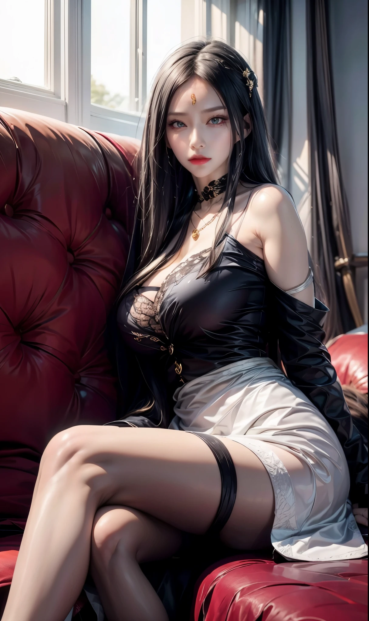 一个女孩Lying in bed,Face up,Raise your legs slightly,Front view super detailed beautiful big breasted girl 16 years old. Ultra HD, 4K, 8K, Movie,whole body,Lying down,Long legs,Very big breasts,whole body捕捉,(((Lying in bed))),(((whole bodyLying in bed))),big bed,Off-shoulder,Shoulder to shoulder,Lying in bed,Sleeping on the pillow,Lying down,Headrest pillows