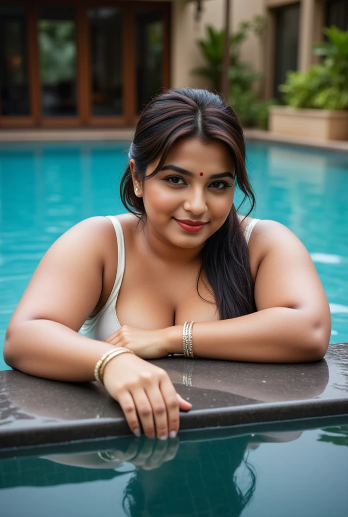 Photo of a kerala village woman (like Amazon woman), 30 years old,hottest,((fatty)), ((fatty ass), traditional, rain bathing n forest, chubby voluptuous plus size, thick thigh, wet amazon,busty saggy breast : 2.5, clear face,full body, glamourous, daylight, r4w photo, masterpiece, ((((Extremely Realistic)))), Realism, Raw photo, Photography, High detailed , photorealistic, shot on sony vanice camera,DDRFashion ,fire bokeh,DDRFashion, breast size 36dd,(saggy breast),standing in water, smile on face
