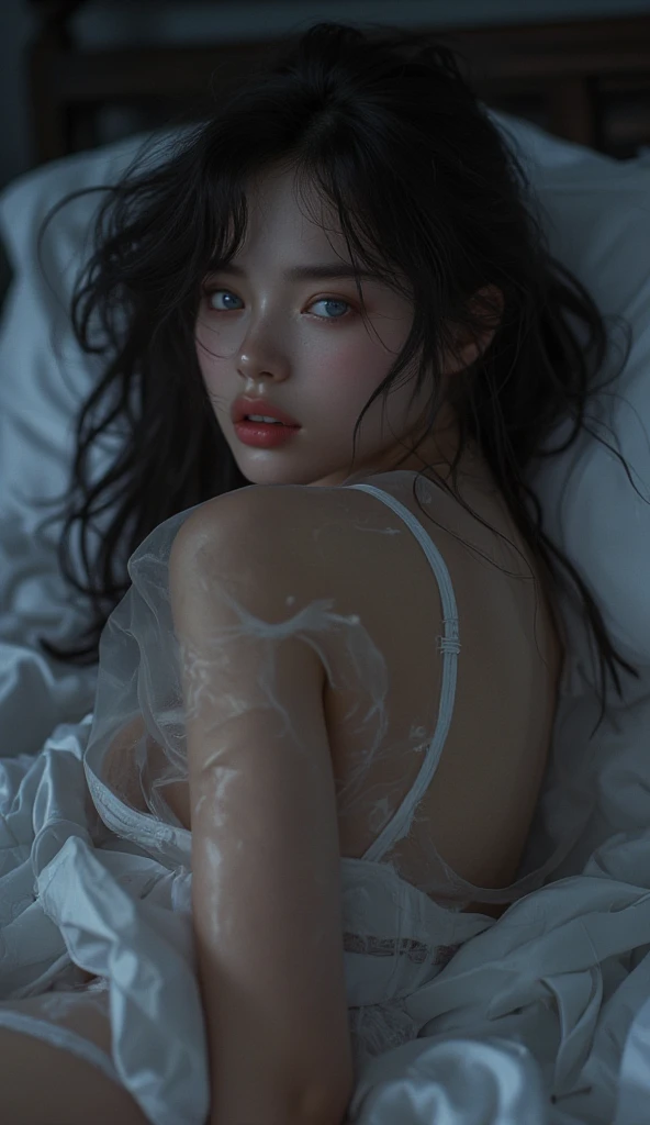 unmasked,40 year old Korean woman,fleshy face