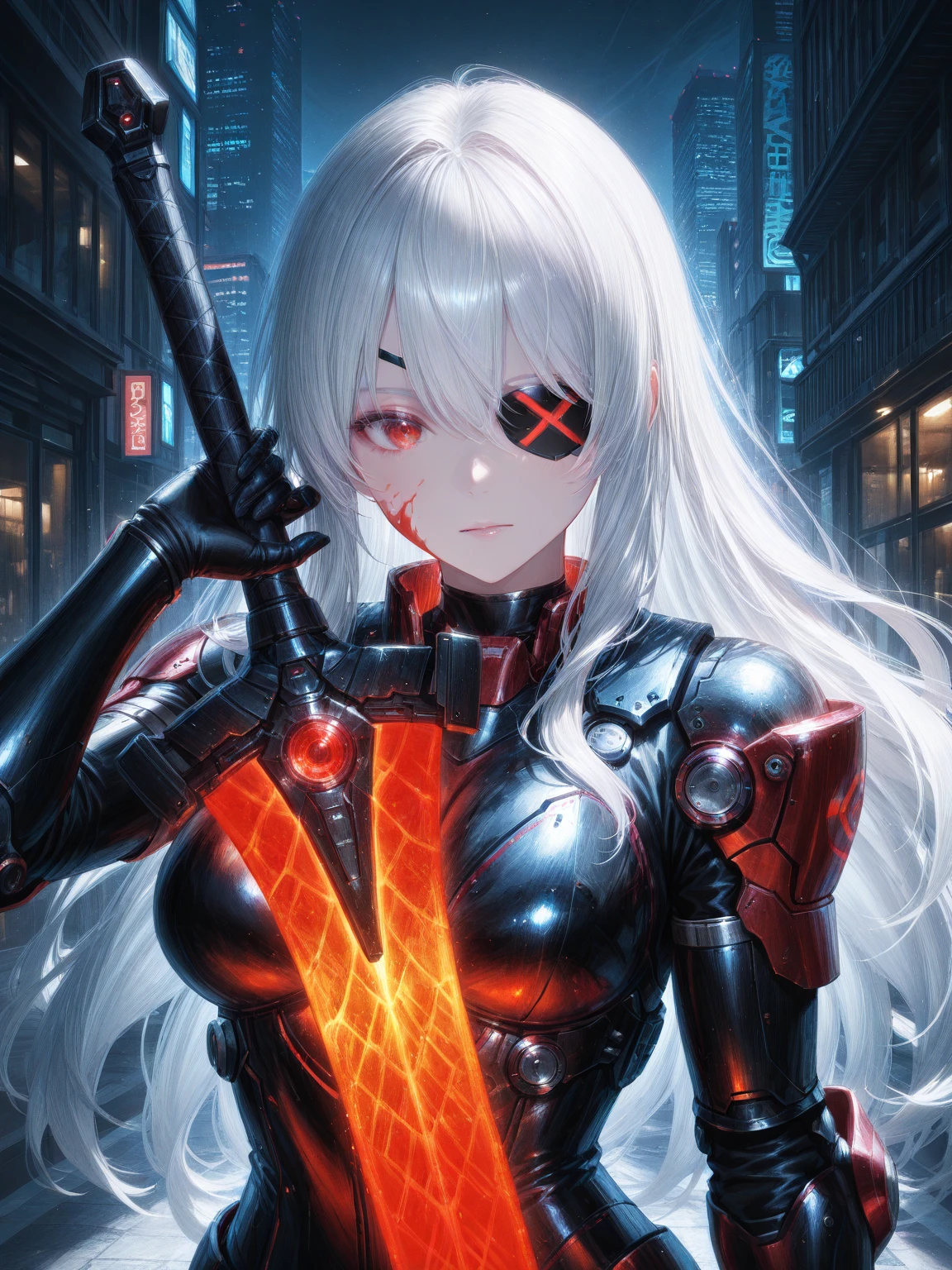 attractive bio-mechanical monster girl, sensual nightmare, enticing nightmare, biopunk, large real breasts, nipples, nsfw
