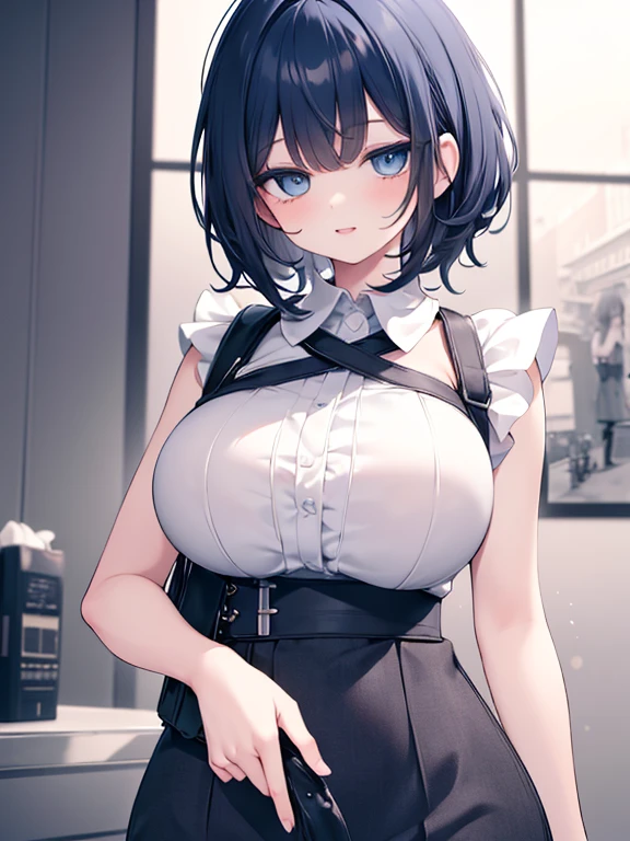 masterpiece, Highest quality,Super detailed,Big Breasts, Gal,mini skirt,Cowboy Shot,high school girl