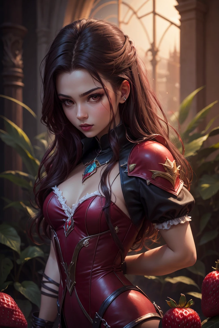 (((mulher))), (((melhor qualidade))), (((obra prima))), (((adulta))), corpo inteiro, Uma guerreira mulher de 35 anos com corpo perfeito, Brooklyn Gladiators, (( under boobs )), quase nua no estilo selvagem urbano de Simon Bisley para a capa da revista Heavy Metal, cabelo da Ryuko Matoi, Minimum clothing, armadura ( vermelho com listras brancas ), cheio de espinhos pela armadura, (((corpo inteiro))), cabelo preto curto com franja vermelha cobrindo a testa, armadura intrincada, micro saia, black and red, school uniform, outdoor background