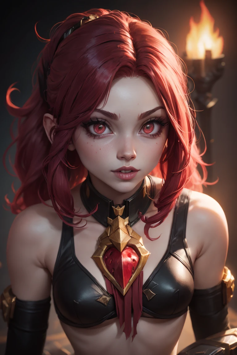 Miss Fortune, (((work of art))), (((best qualityer: 1.4))), ((super detaill: 1.4)), beautiful exotic features, hyper-detailed facial features, expressive face, detailed textures, shader de pele natural, volumetrics, warm tones under your skin, ultra-high resolution