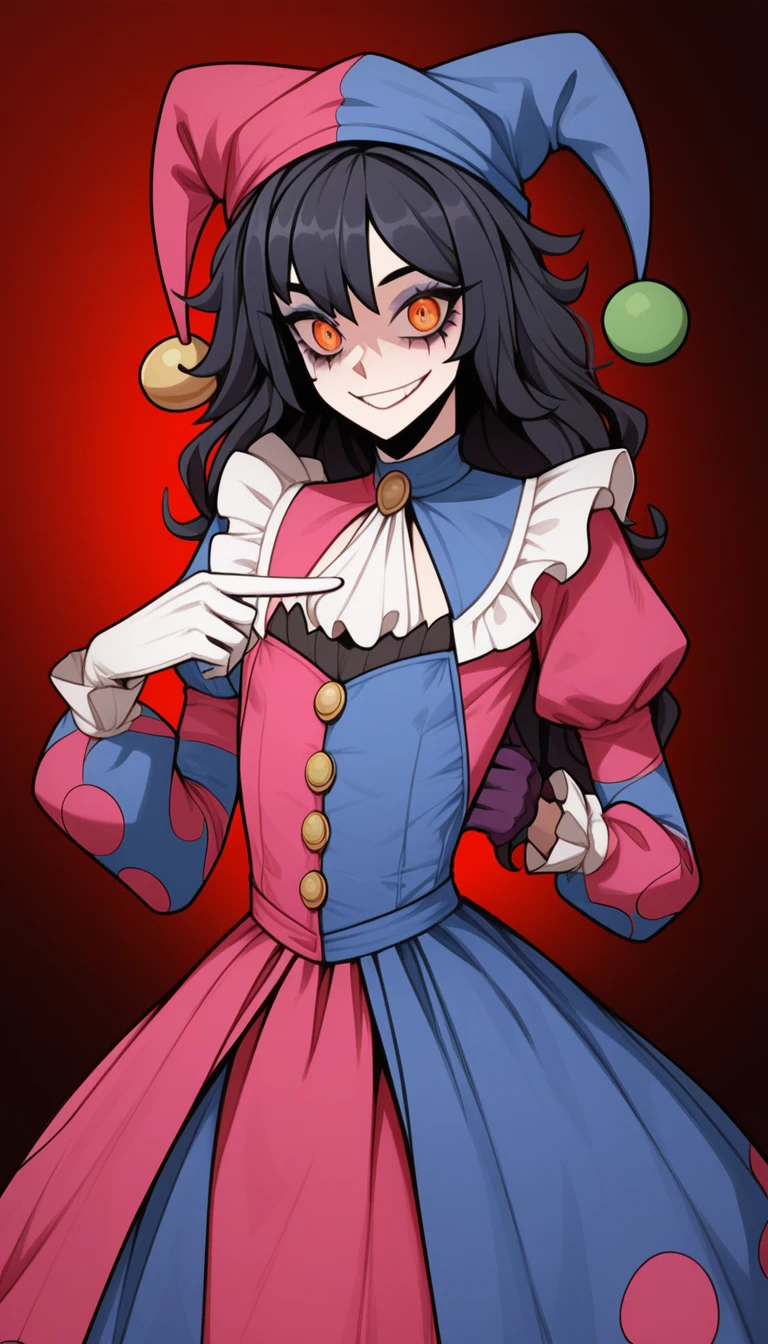 jesster, clown, evil, dark aura