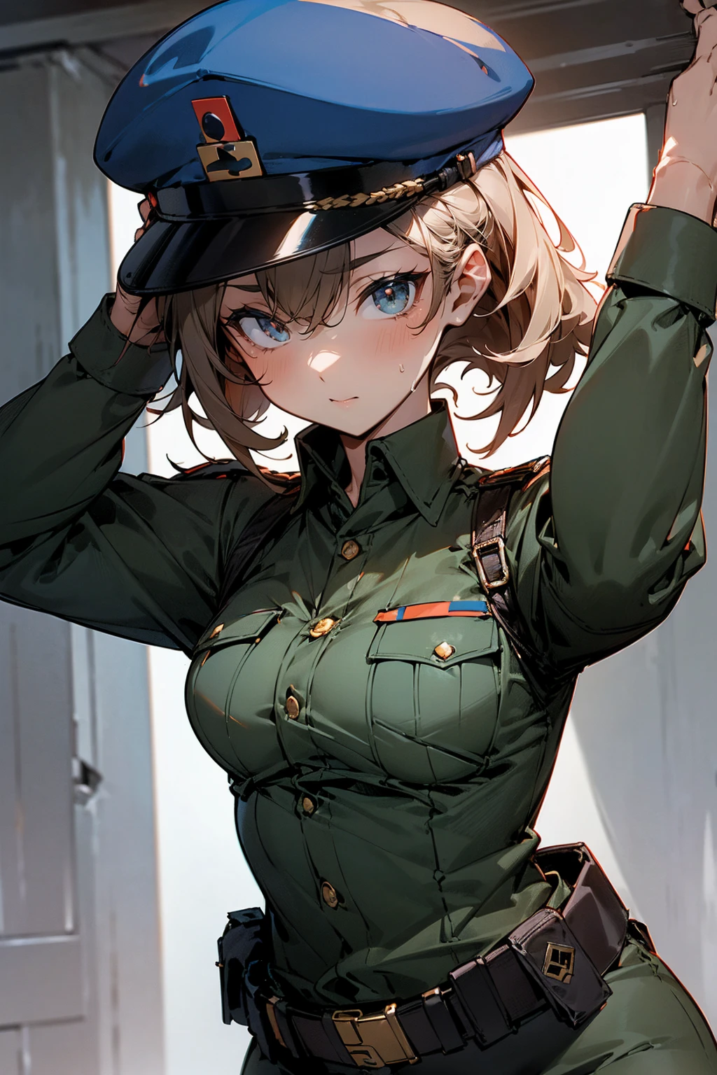 Militar de cuerpo musculoso
