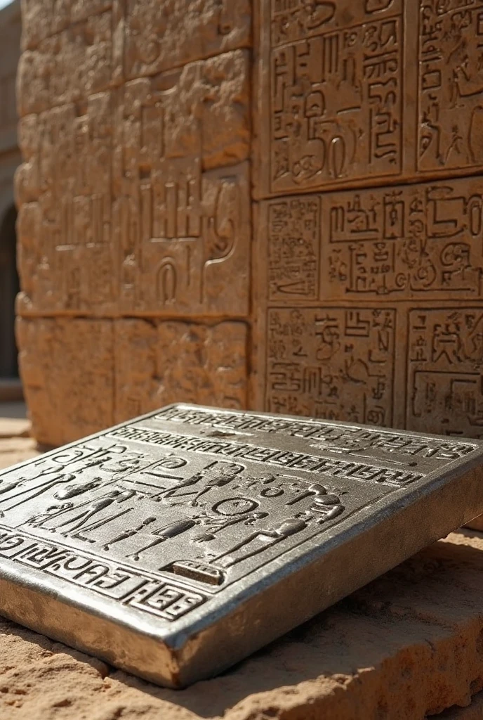 Ancient hieroglyphs from an alternate universe carved in stone just discovered at an archaeological site