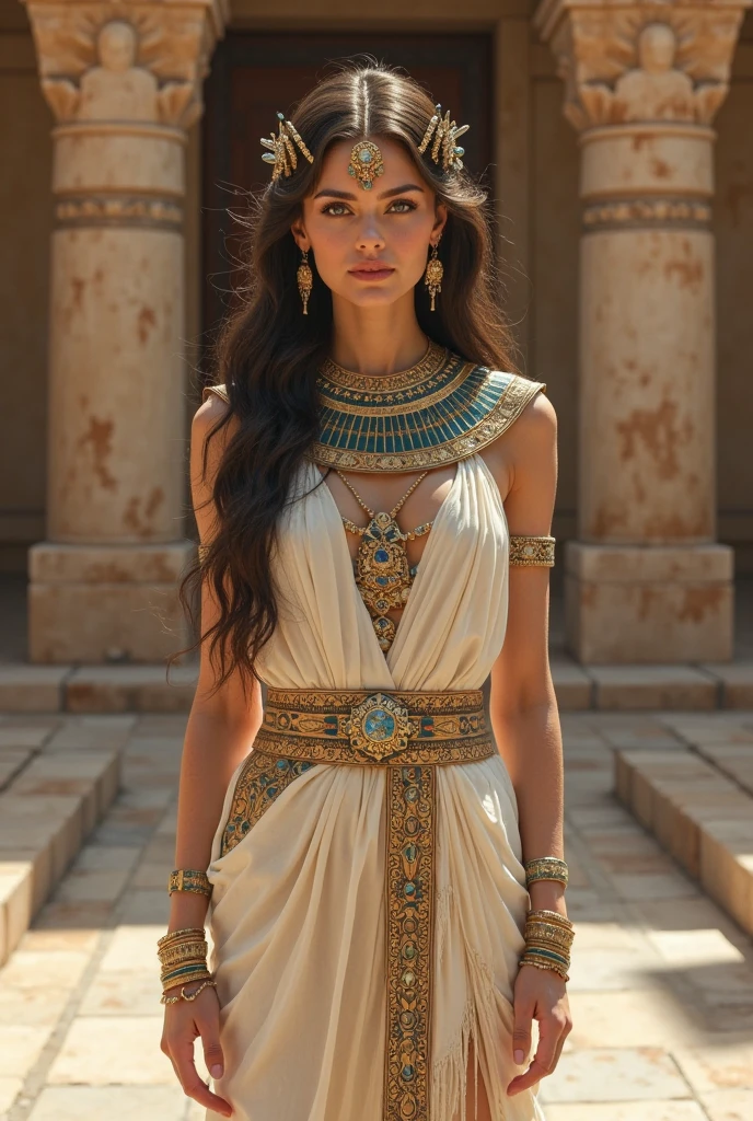 1girl, Ancient Egypt , ++young girl, ancient egypt clothes, +cute, detailed, seminude, +++higashiyama shou art, hdr
