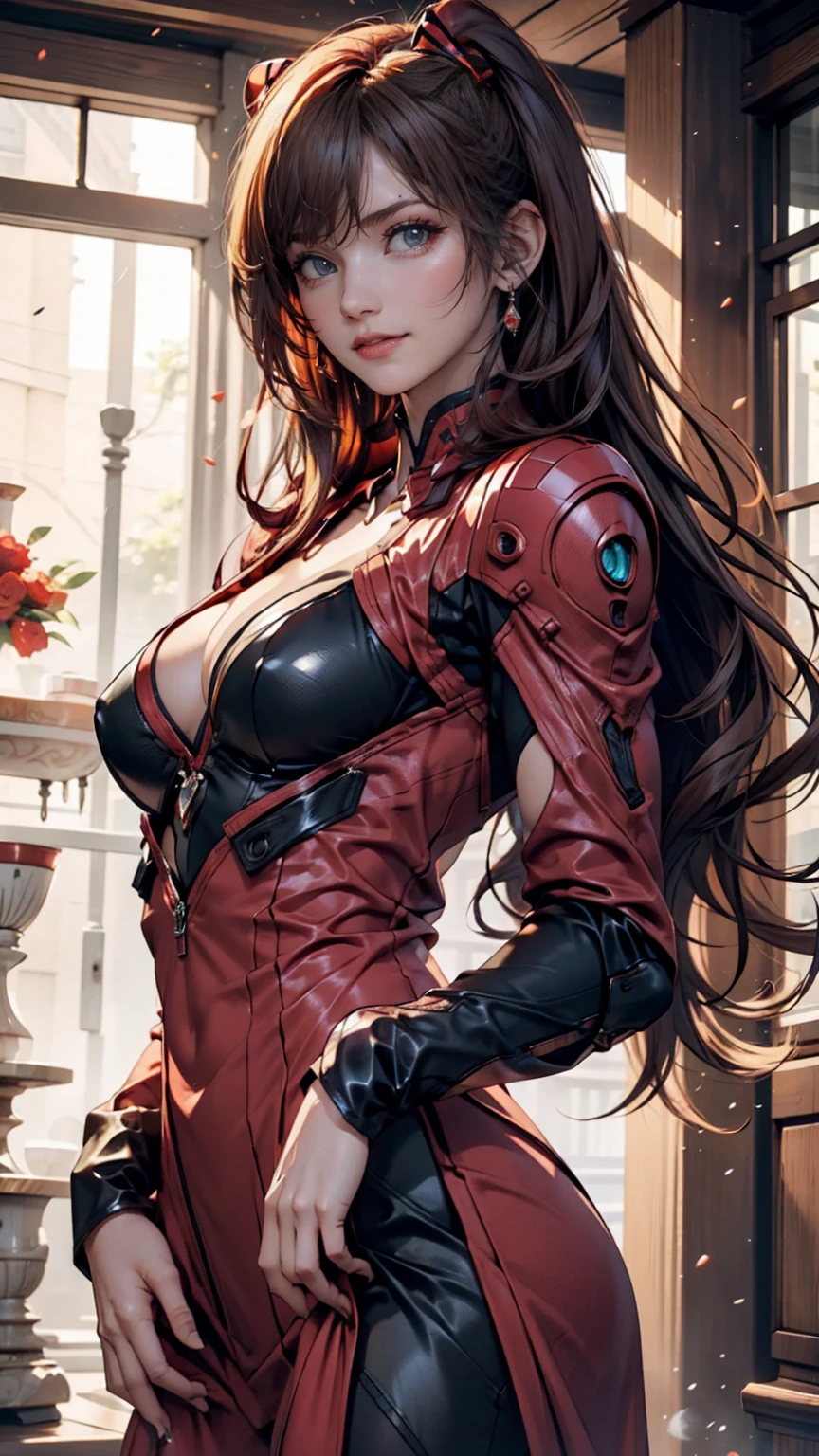 （very delicate and beautiful：1.2）supermodel,,big ,beautiful breasts,lush,【Cycling shorts】,,【3Girls】,,highest quality, High resolution, 8k,golden leather shorts,bionde.red shiny overknee boots.cyber punk.gun.In the column