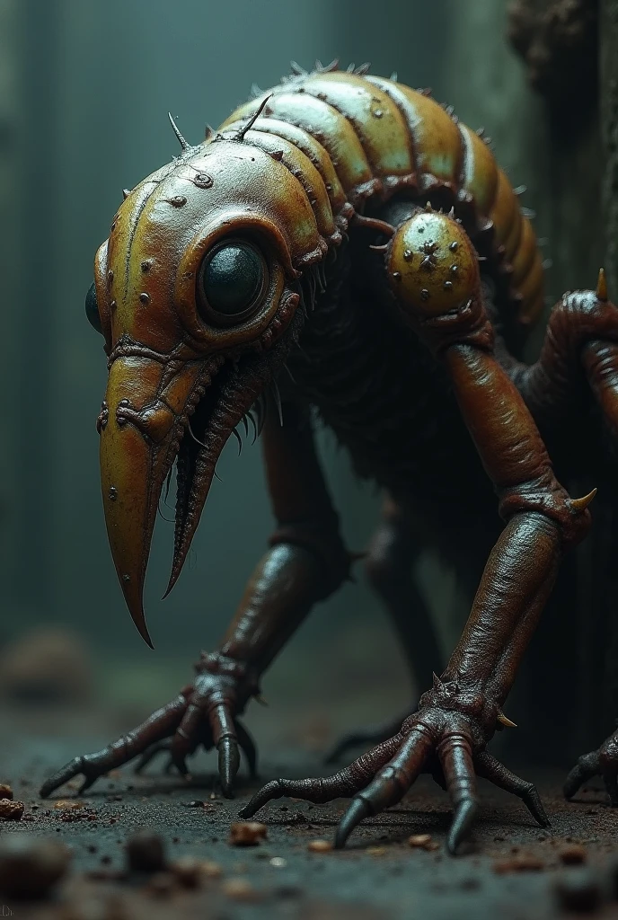 a female xenomorph alien predator creature, detailed cyberpunk style octopus body, dark and ominous atmosphere, ultra detailed, cinematic lighting, dramatic pose, hyper realistic,visceral textures, intricate organic mechanical design, glowing bioluminescent elements, (best quality,8k,highres,masterpiece:1.2),ultra-detailed,(realistic,photorealistic:1.37),concept art