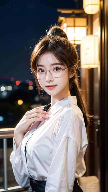 (((best quality))),(((ultra detailed))),(((masterpiece))),illustration,((1 beautiful young girl,female teacher,solo)),(shoulder-length wavy bob:1.3),(glasses:1.2),((slim,thin)),((small breasts,flat chest,cleavage)),(summer:1.3),(indoor:1.2),(in classroom:1.3),(light purple collared short-sleeved shirt:1.3),(open shirt:1.5),elegance, confidence, professional attire, fashionable, personal style, wall posters, maps, colorful, learning, organized, desks, chairs, whiteboard, important information, diagrams, bright eyes, focused, gentle smile, warmth, kindness, positivity, enthusiasm, inspiring, students, joy, intelligence, snapshot, dedication, grace,((from front,close-up of face))
