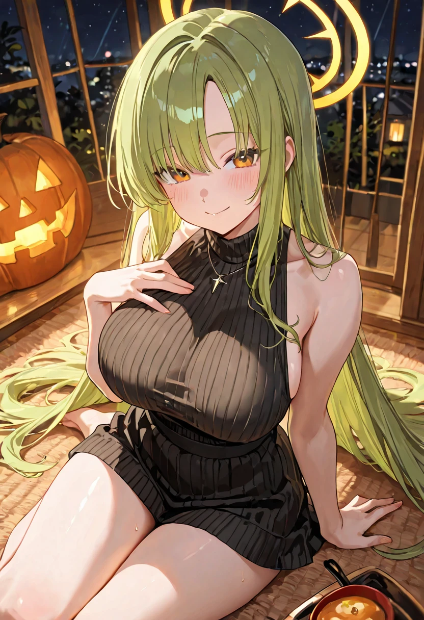 A woman with green skin、全身Green Skin、Prostitute、、Night Street Corner、Green Skin、A nasty grin、、Seduce、、Blonde、、Shiny skin、Black underwear、、Sexy underwear、tattoo、、Covered in sweat、、Six-pack、Muscle training