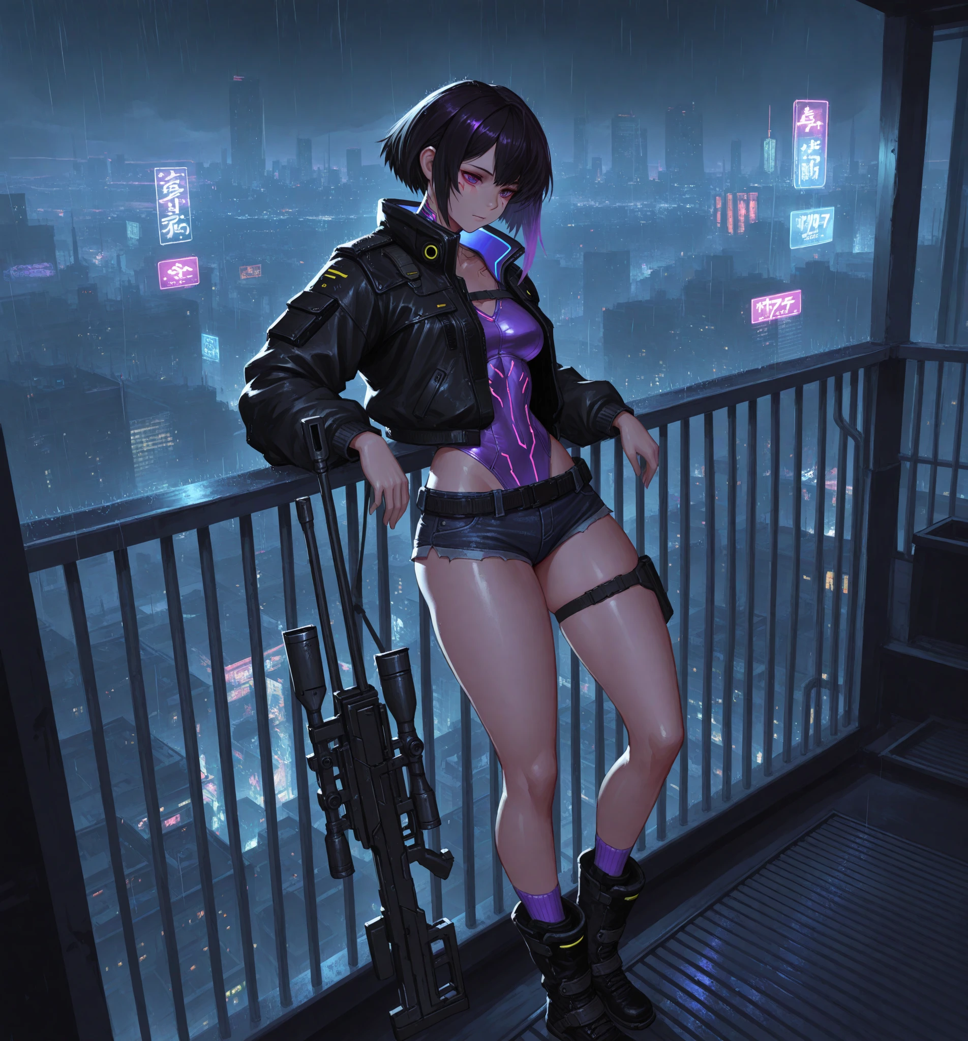 , , cyberpunk Girl , ,full body picture, robot implants, circuit body,thin micro bikini, ,,beautyful face, ,sharp picture, high quality, ultrarealistic, 3D, bigital illustration, Cyberpunk style,