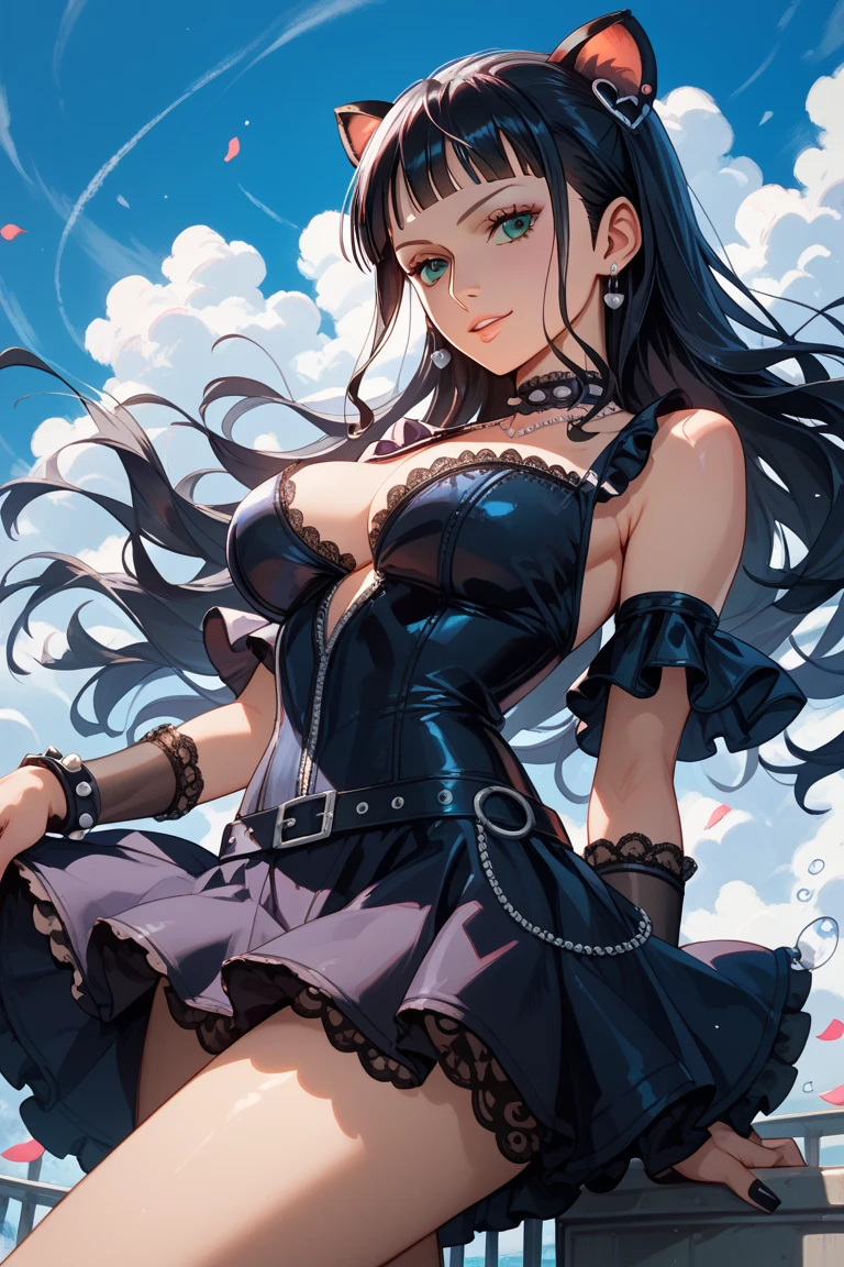 (Black horse ears), (Horse tail), (Bob Hair), (Black shiny eyes), (artbook), (Idol), (highly detailed and beautiful), (focus on girl), (Photo taken from below), (Beautiful detailed girl), (age girl), (Cute anime face), (Slightly open mouth), (Human Hands), (Barefoot with detailed ripples), (Sunny), (Light shining in the waves), (Best Masterpiece), (Best Quality), (Ultra-detailed), (Skirt)。