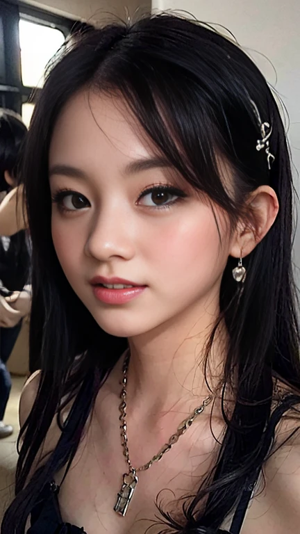 Cute Japanese woman, (), (Very cute face: 1.3), White and moisturized skin,
BREAK,
Fighter, Kung Fu fighter, Idol,
BREAK,
(Wearing cute kimono: 1.3), (Very revealing kimono), Very large earrings, Short length,
BREAK,
(Long hair), (Gray hair), (Wavy hair), (Gradient pink hair: 1.3), (Red hair at the ends),
BREAK,
(Realistic: 1.3), Masterpiece, Perfect lighting, (Ultra high resolution), (8K), (Very detailed: 1.4), (From the front), Looking at the camera, Melancholic expression, (Full body),
BREAK,
(Japanese city streets: 1.2), (Great fire in the background),
BREAK,
(Demon Slayer: 1.4),
BREAK,
(Hellfire: 1.2), Demon,