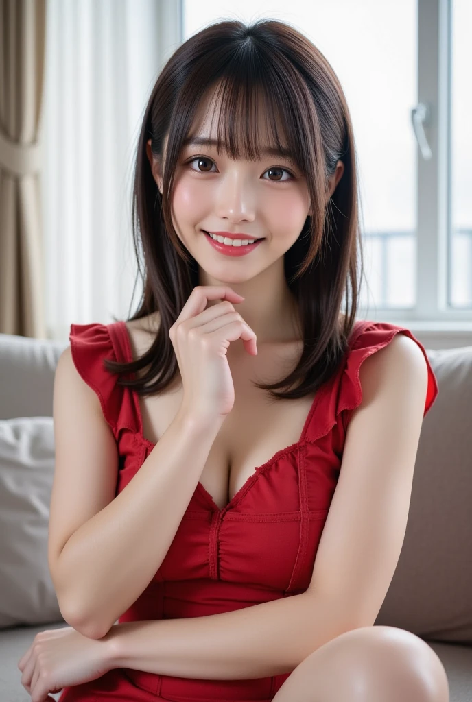 Chili pepper、spices、woman、smile、eating、spicesは画像の真ん中