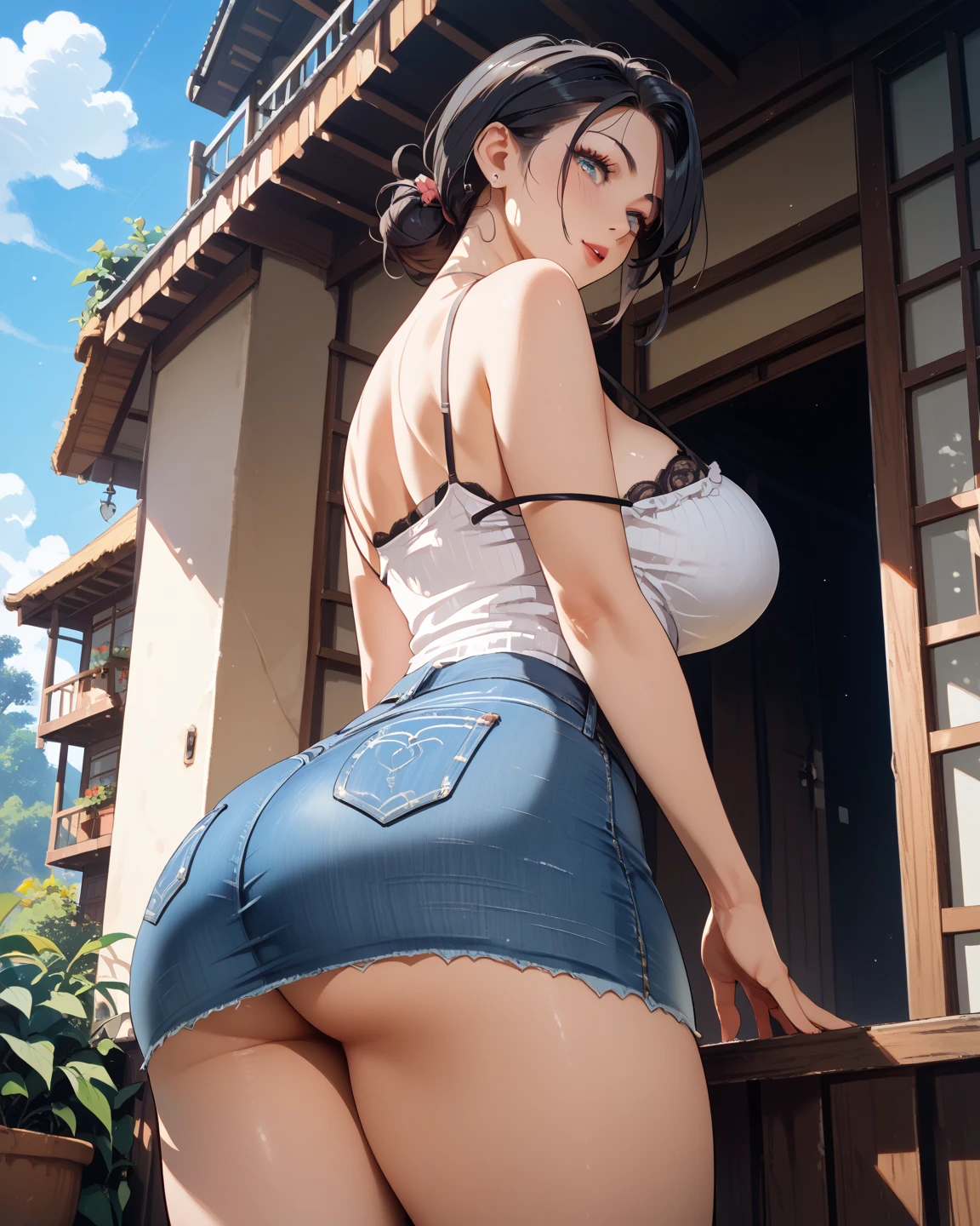 Anime Kawaii y Perfect Slim sensual body large bred huge thighs, An intricate and highly detailed illustration of anime (Young girl). LittoriocasualKC, focus on the ass, ((woof art)), ((best qualityer)), (ultra detali), ((extremely detaild)), 4K, (8k), best qualityer, 1 girl, , (Perfect Anatomia:1.3), (five toes), , (beautiful detailed hair), (((world-class quality))), photorrealistic, extremely detaild, high resolution, (detailed shaded pretty face), (mature lady)ding alone, beautiful detailed eyes, ((pele e cabelo detalhados Ablazes)), white-skinned, Ablaze skin((((pele Ablaze)))),in heat, full-face blush, fatter, Ablaze, (huge  ass), arched back,EAK LittoriocasualKC, (casual) , BREAK competition swimsuit, BREAK pool sweaty, open air