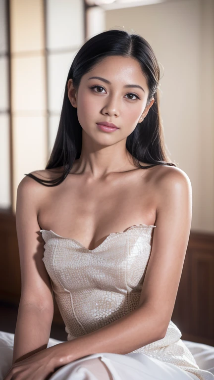 best quality, masterpiece, highres, 1girl,china wedding dress,hair ornament,necklace, jewelry,Beautiful face,upon_body, tyndall effect,photorealistic, dark studio, rim lighting, two tone lighting,(high detailed skin:1.2), 8k uhd, dslr, soft lighting, high quality, volumetric lighting, candid, Photograph, high resolution, 4k, 8k, Bokeh