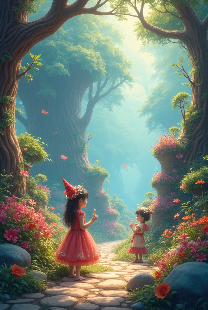 One day, the  Alima was playing in her room when she noticed an old doll that her grandmother had given her. The doll was very beautiful, but her clothes were old and torn. Alima thought that the doll should be dressed in new clothes. When Alima picked up the doll in her hand, suddenly the doll opened its eyes and said, "Thank you, Alima! Your love has made me magical. Now I can fulfill your every wish."Alima was surprised, but also happy. He said to the doll, "Can you show me a beautiful garden to play with my friends?"The doll twirled the magic wand and in the blink of an eye Alima and her friends were in a beautiful garden, full of colorful flowers and butterflies. The children played there all day. At night, Alima said to the doll, "Now we have to go back home." The doll smiled and said, "Well, but remember, true love and goodness is always magical."