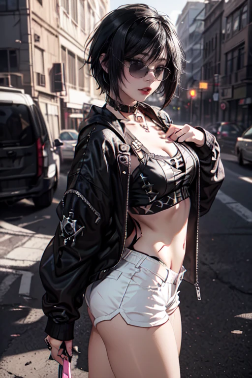 Cat, scared, Pixar HDR, movie quality, mound of venus, (piercings:1.1) in breasts, cervix tattoos, (navel piercing:1.1), natural goth beauty 18 years old face, (slutty), (18 years old), ghostly white skin, black eyes, (messy black color hair:1.2), choker, (black eyeshadow and lipstick:1.2), (braces), (colorful tattoos:1.2), (very cute, beautiful, charming, shy, bashful, shamefaced, modest), high detail skin texture, (unperfect skin), nice bokeh, standing, (slutty:1.2), (smoldering), (hyper detailed), high definition, (innocent cute face:1.2), (small puffy breast:1.3), (big jucy ass), standing on rooftop patio.